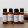 Disposable white tea shampoo, shower gel and conditioner for hotels