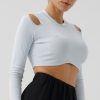 Hollow long sleeves