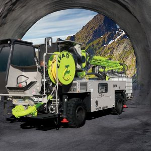 wet spraying machine