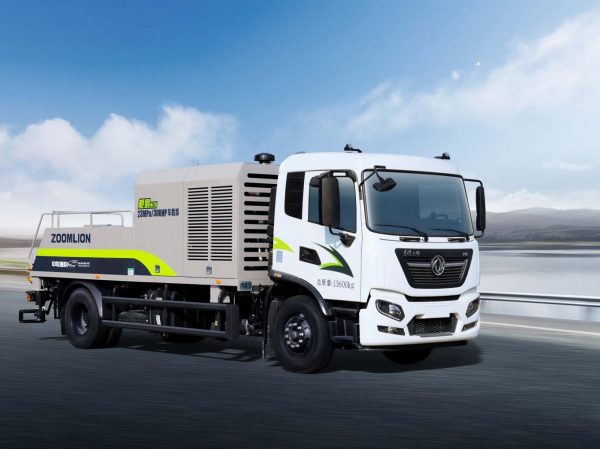 Truck-mounted concrete pump truck